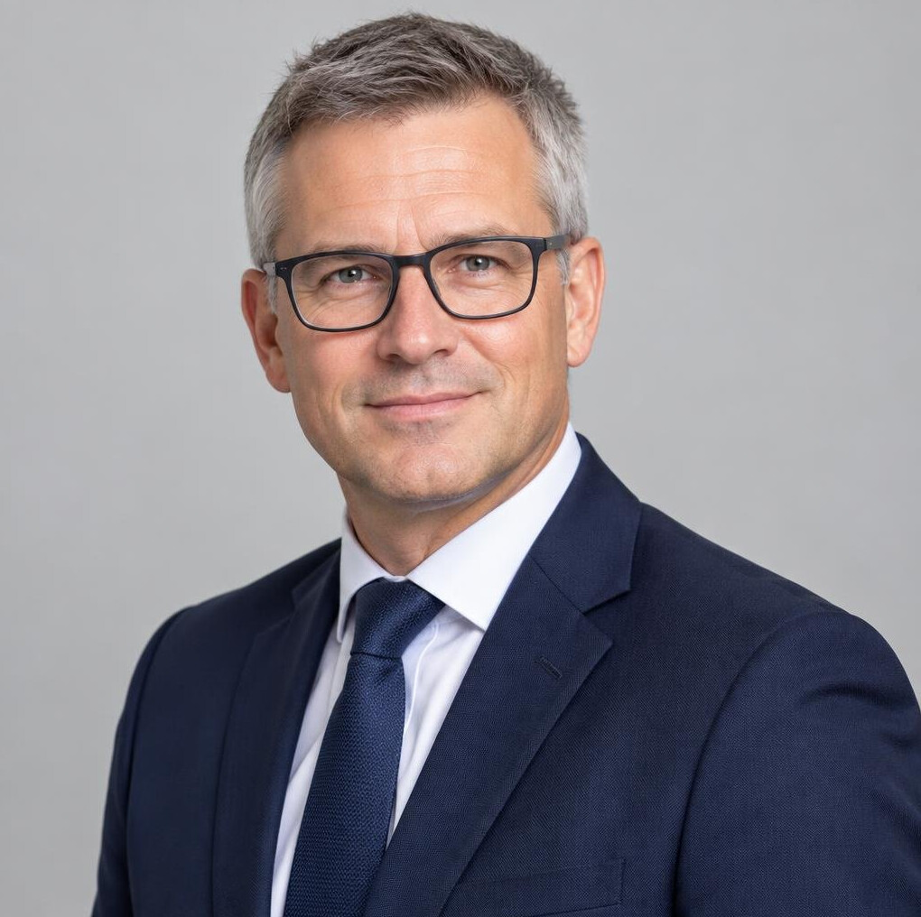 Studio portrait of a man in business attire