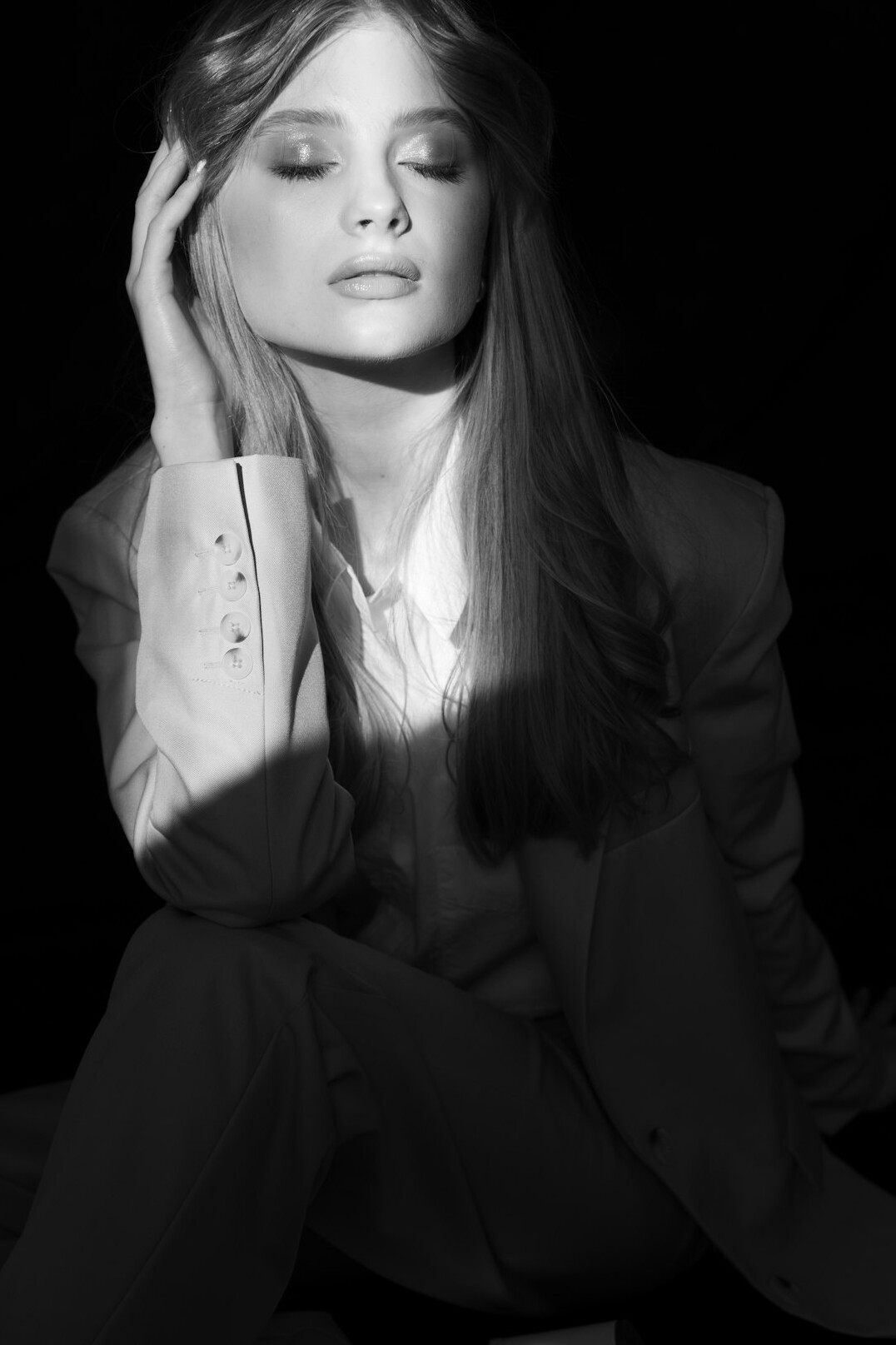 Studio portrait of a woman in business attire